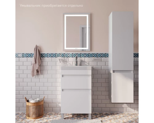 Тумба белый матовый 49,4 см IDDIS Zodiac ZOD5CBFi95