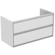 Тумба белый глянец/белый матовый 100 см 2 ящика Ideal Standard Connect Air E0821B2