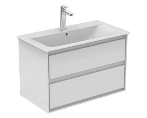 Тумба белый глянец/белый матовый 100 см 2 ящика Ideal Standard Connect Air E0821B2