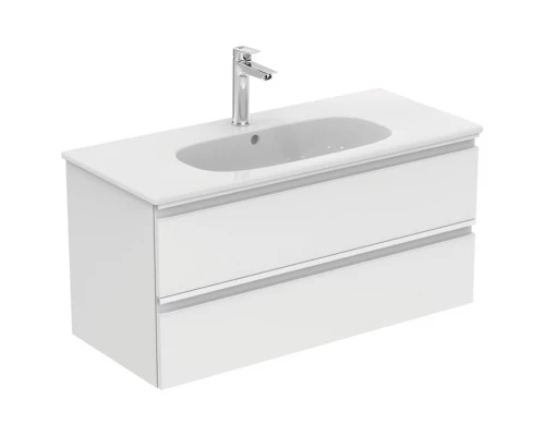 Тумба белый матовый 100 см 2 ящика Ideal Standard Tesi T0052OV