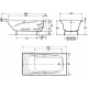Чугунная ванна 180x90 Jacob Delafon Super Repos E2902-00