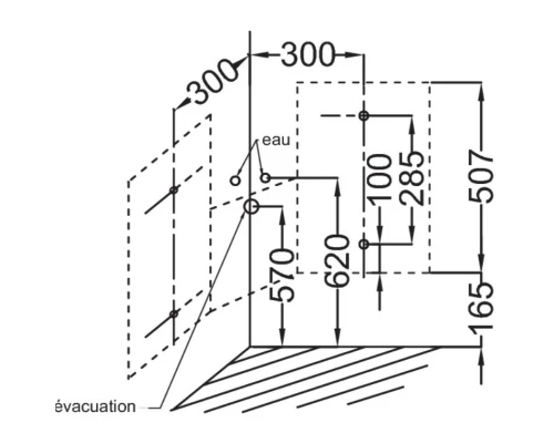 Угловая тумба серый антрацит глянец 67,9 см Jacob Delafon Odeon Up EB864-442