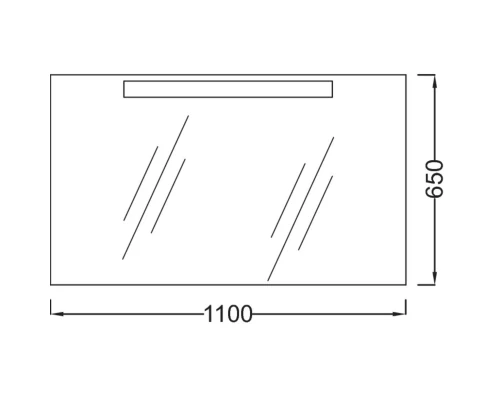 Зеркало с подсветкой 110*65 см Jacob Delafon Presquile EB1110-NF