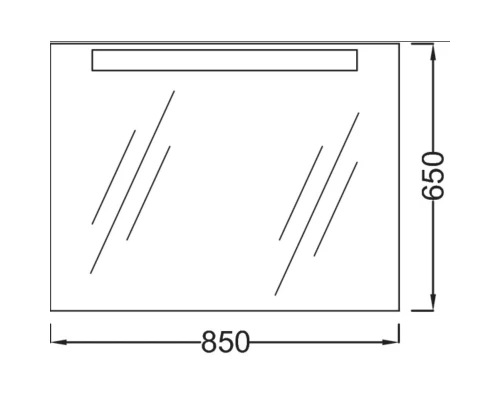 Зеркало с подсветкой 85*65 см Jacob Delafon Presquile EB1109-NF