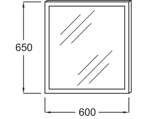 Зеркало с подсветкой по периметру 60*65 см Jacob Delafon Escale EB1440-NF