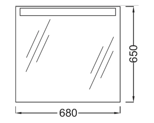 Зеркало с подсветкой 68*65 см Jacob Delafon Presquile EB1108-NF