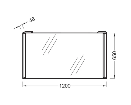 Зеркало 120x65 см Jacob Delafon Reve EB577-NF