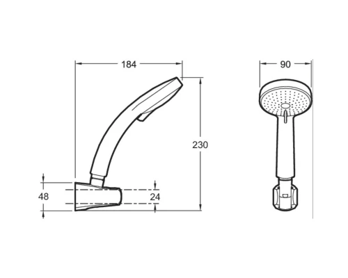 Душевой набор Jacob Delafon Citrus E12904-CP