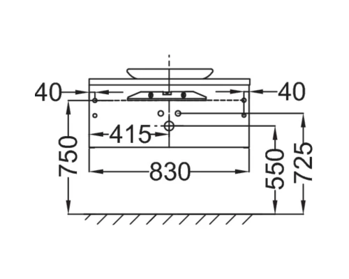 Тумба белый глянец 83 см Jacob Delafon Presquile  EB1106-G1C
