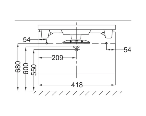 Тумба белый глянец 41,8 см Jacob Delafon Reve EB1138-G1C