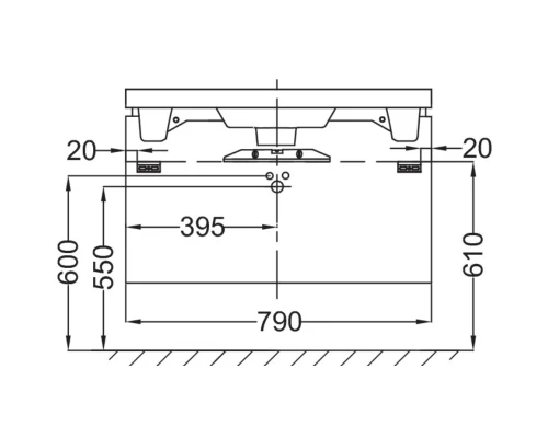 Тумба светло-коричневый глянец 79 см Jacob Delafon Reve EB1135-G80