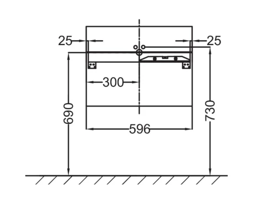 Тумба белый глянец 60 см Jacob Delafon Terrace EB1185-G1C