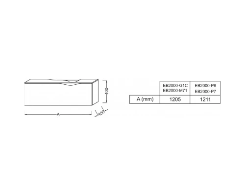 Тумба натуральный темный дуб 121,1 см Jacob Delafon Stillness EB2000-P7