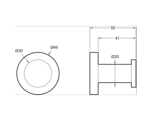 Крючок Jacob Delafon Eo E77826-CP