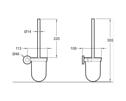 Ёршик Jacob Delafon Eo E77830-CP