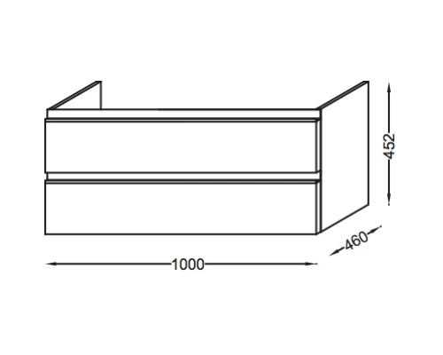Тумба квебекский дуб 100 см Jacob Delafon Vox EB2025-RA-E10