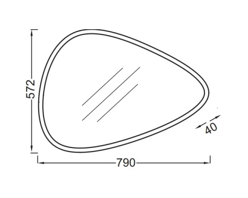 Зеркало 79х57,2 см Jacob Delafon Nouvelle Vague EB3049-NF