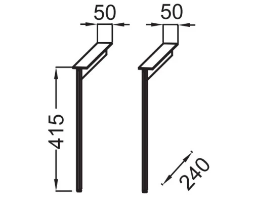 Комплект ножек для тумбы Jacob Delafon Nouvelle Vague EB3055-BLV