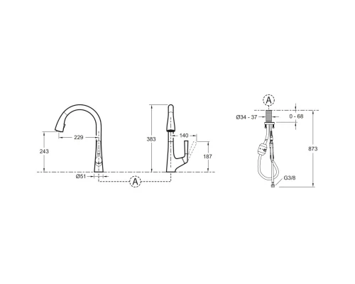 Смеситель для кухни Jacob Delafon Malleco E77748-CP