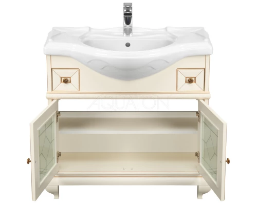 Тумба Беатриче 85 слоновая кость патина Aquaton 1A191701BEM60