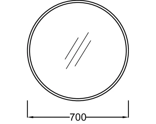 Зеркало 70х70 см золотой Jacob Delafon Odeon Rive Gauche EB1177-GLD