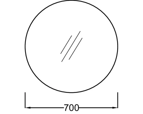 Зеркало 70х70 см Jacob Delafon Odeon Rive Gauche EB1144-NF