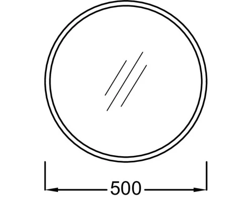 Зеркало 50х50 см медь Jacob Delafon Odeon Rive Gauche EB1176-CPR