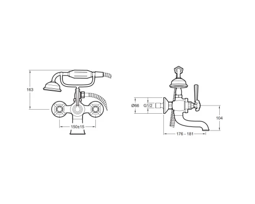 Смеситель для ванны Jacob Delafon Cleo 1889 E24313-BGG