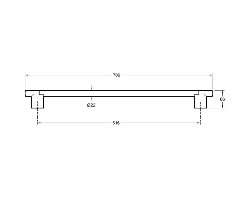 Душевая штанга 70,9 см Jacob Delafon Awaken E24934-CP