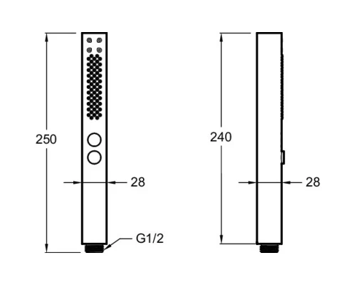 Душевая лейка Jacob Delafon Shift E21336-CP
