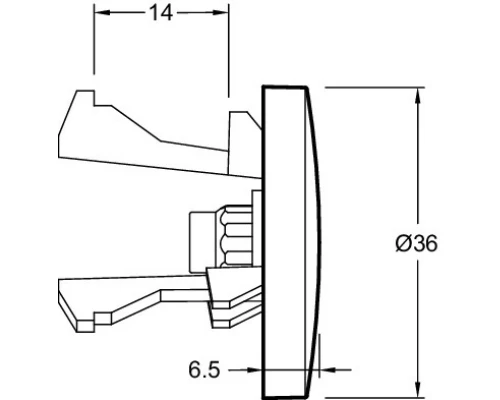 Заглушка для перелива Jacob Delafon E4061-BL
