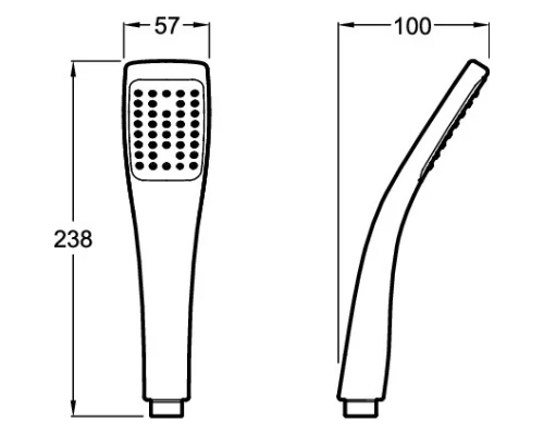 Душевая лейка Jacob Delafon Eo E3876-CP