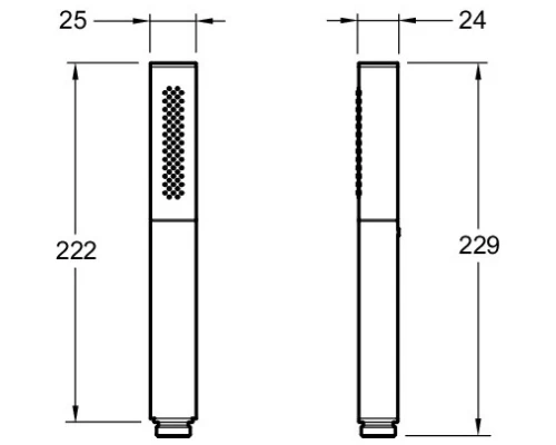 Ручной душ Jacob Delafon Shift Square E14788-CP
