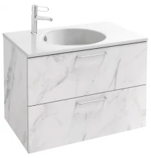 Тумба белый мрамор 80 см Jacob Delafon Odeon Rive Gauche EB2522-R5-NR4