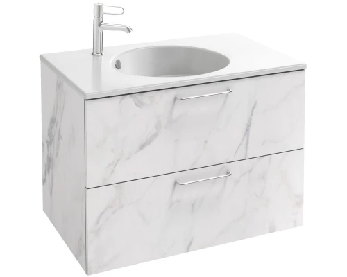 Тумба белый мрамор 80 см Jacob Delafon Odeon Rive Gauche EB2522-R5-NR4