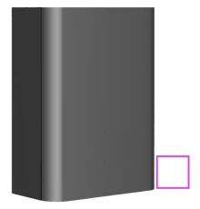 Подвесная полуколонна правосторонняя белый глянец Jacob Delafon Replay EB1075D-G1C