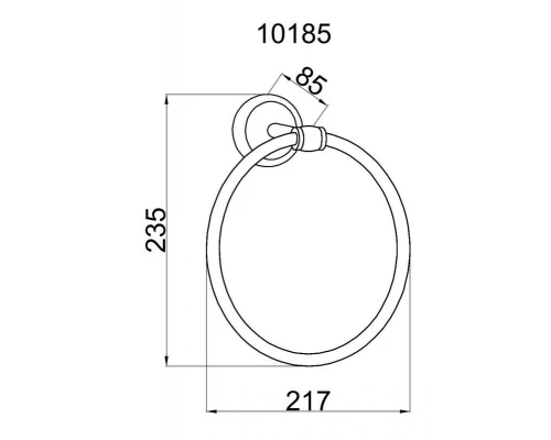 Кольцо для полотенец Boheme Vogue 10185