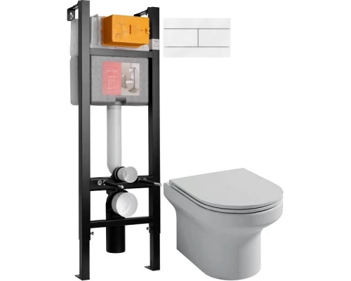 Комплект подвесной унитаз Jacob Delafon Elite EDX114RU-00 + система инсталляции Jacob Delafon E33131RU-NF + E4316-00
