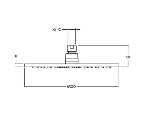 Душевой комплект 280 мм Jacob Delafon Modulo E30758-CP