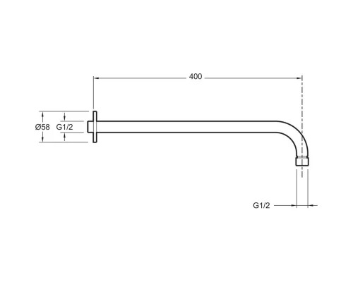 Душевой комплект 280 мм Jacob Delafon Modulo E30758-CP