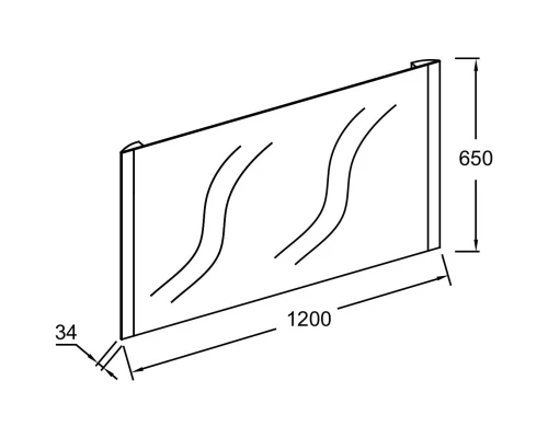 Зеркало 120х65 см Jacob Delafon Replique EB1475-NF