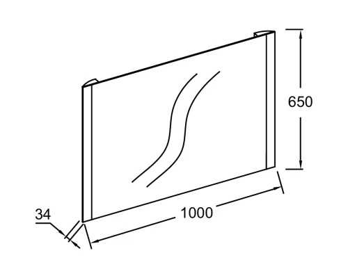 Зеркало 100х65 см Jacob Delafon Replique EB1474-NF