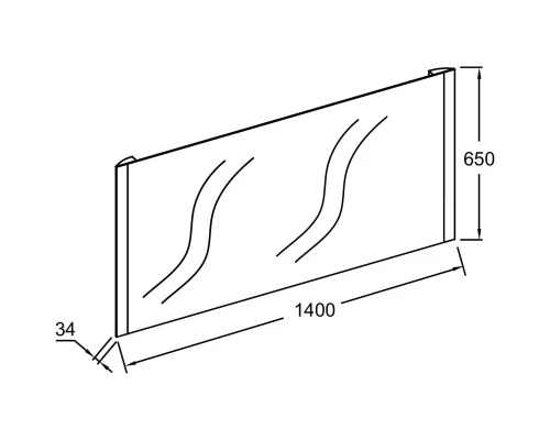 Зеркало 140х65 см Jacob Delafon Replique EB1476-NF