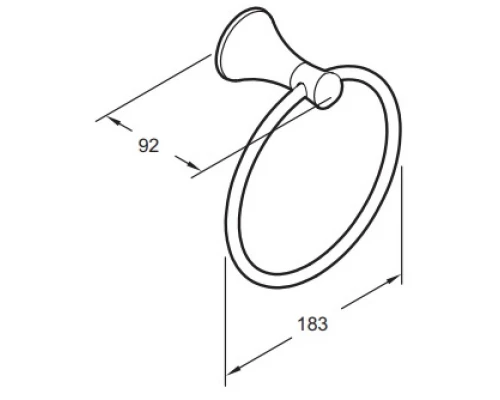 Кольцо для полотенец Jacob Delafon Coralais E13435-CP