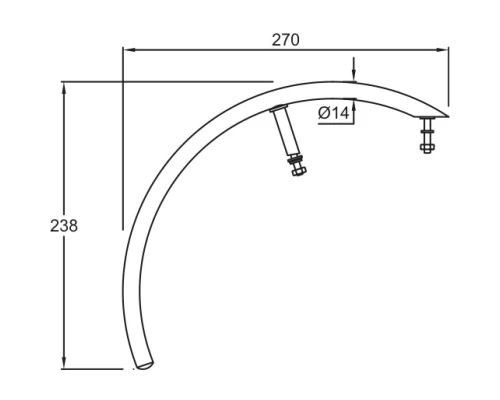 Полотенцедержатель Jacob Delafon Escale E75638-CP