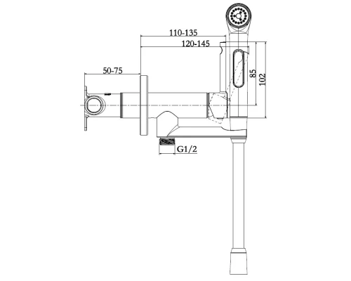 Гигиенический комплект Jacob Delafon Elate E28317-CP