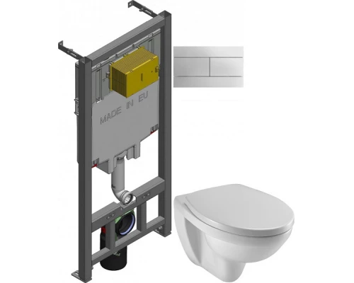 Комплект подвесной унитаз Jacob Delafon Patio EDV102-00 + E70021-00 + система инсталляции Jacob Delafon E29025-NF + E4316-CP