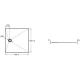 Душевой поддон из литого мрамора 90х90 см Jacob Delafon Tolbiac E6D327RU-NGM