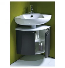 Угловая тумба серый антрацит глянец 67,9 см Jacob Delafon Odeon Up EB864-442