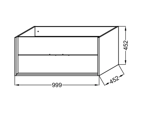 Тумба арлингтонгский дуб 99,9 см Jacob Delafon Vivienne EB1585-E70-E70